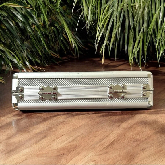 Metal Cigar Box with Foam Interior & Secure Latch - Picture 3 of 7